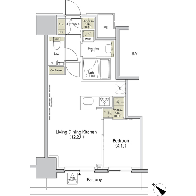 ザ・パークハビオ江古田の間取図