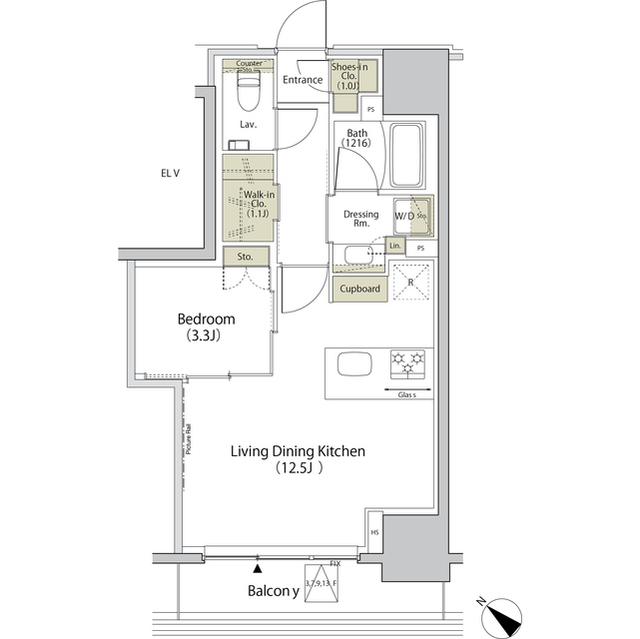 ザ・パークハビオ江古田の間取図