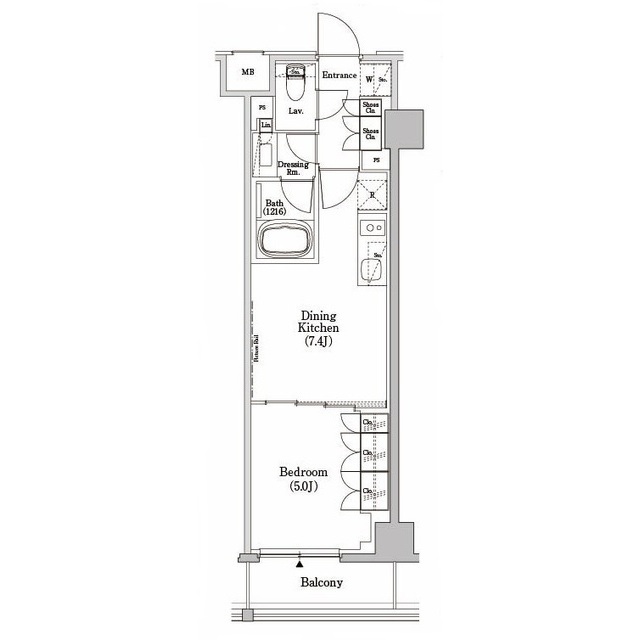 ザ・パークハビオＳＯＨＯ市谷左内町の間取図