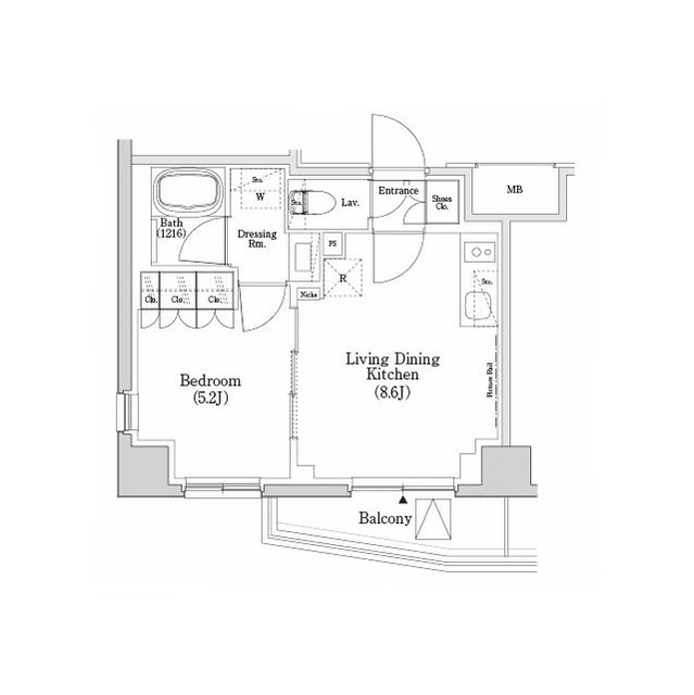 ザ・パークハビオＳＯＨＯ市谷左内町の間取図