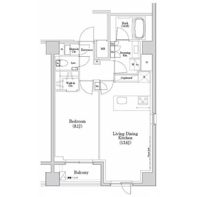 ザ・パークハビオＳＯＨＯ市谷左内町の間取図