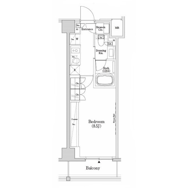 ザ・パークハビオＳＯＨＯ市谷左内町の間取図