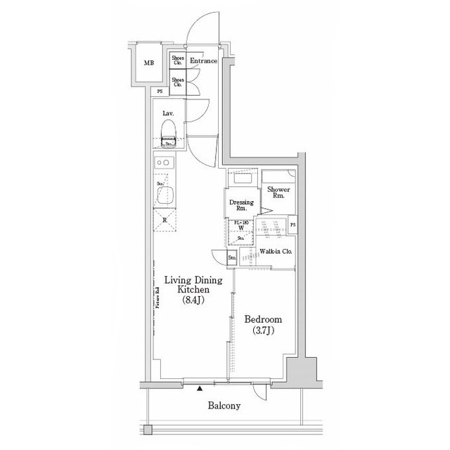 ザ・パークハビオＳＯＨＯ市谷左内町の間取図