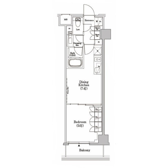 ザ・パークハビオＳＯＨＯ市谷左内町の間取図