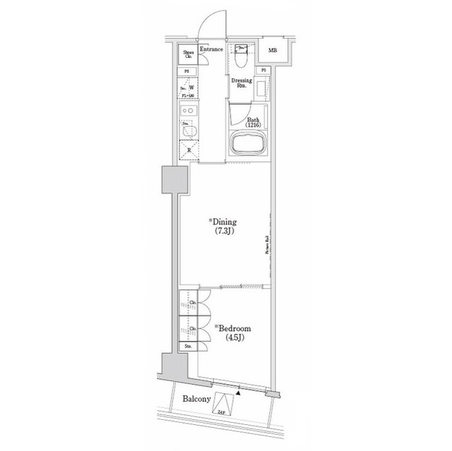ザ・パークハビオＳＯＨＯ市谷左内町の間取図