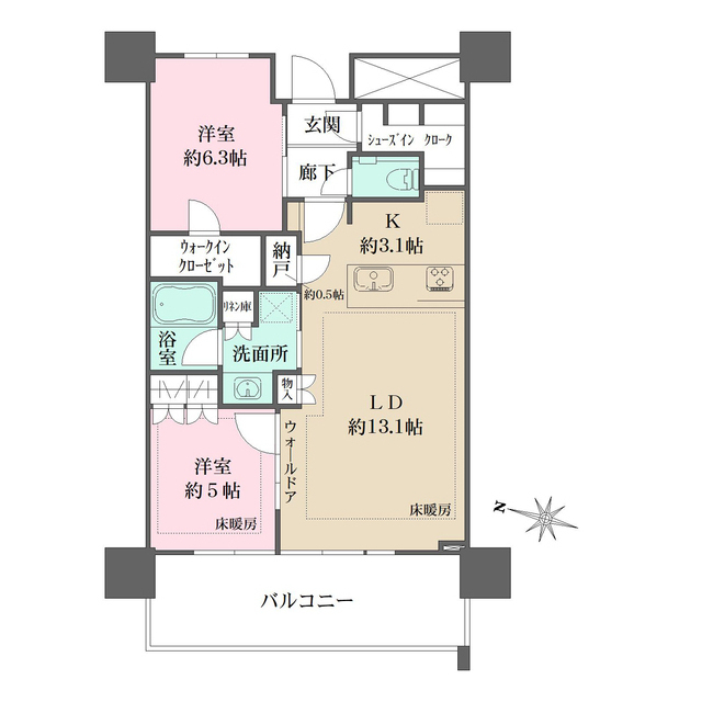 ＵＲＡＷＡ　ＴＨＥ　ＴＯＷＥＲの間取図