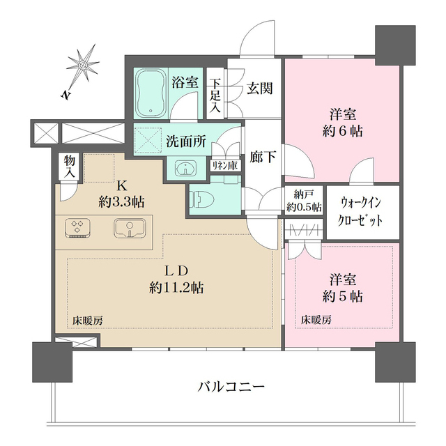 ＵＲＡＷＡ　ＴＨＥ　ＴＯＷＥＲの間取図