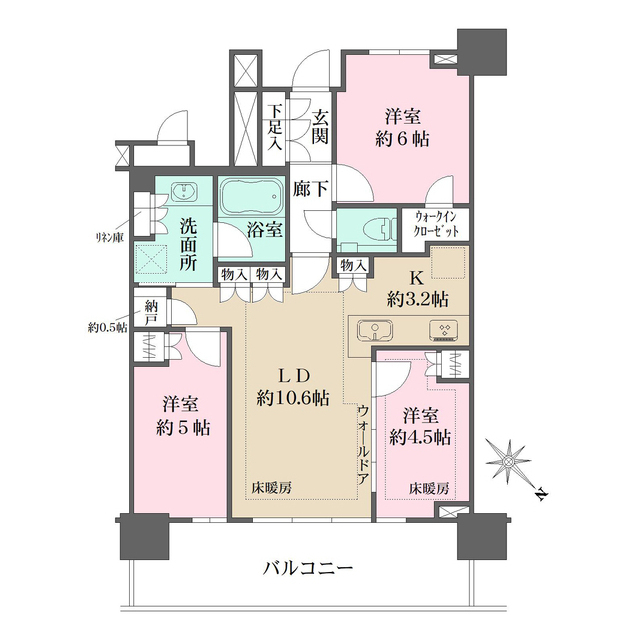 ＵＲＡＷＡ　ＴＨＥ　ＴＯＷＥＲの間取図