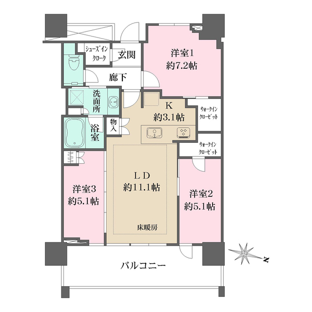 ＵＲＡＷＡ　ＴＨＥ　ＴＯＷＥＲの間取図