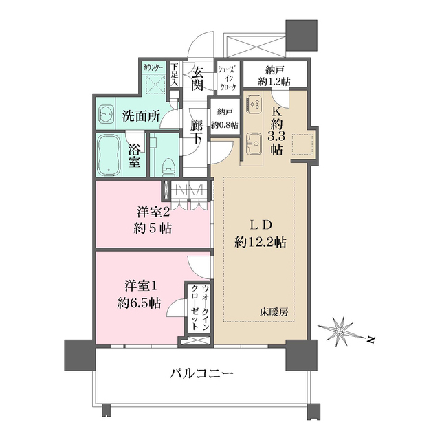 ＵＲＡＷＡ　ＴＨＥ　ＴＯＷＥＲの間取図