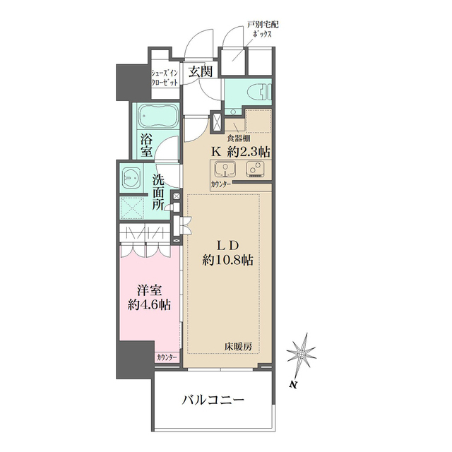 ザ・パークハウス麹町三丁目の間取図