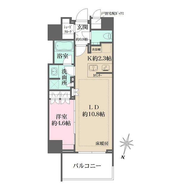 ザ・パークハウス麹町三丁目の間取図