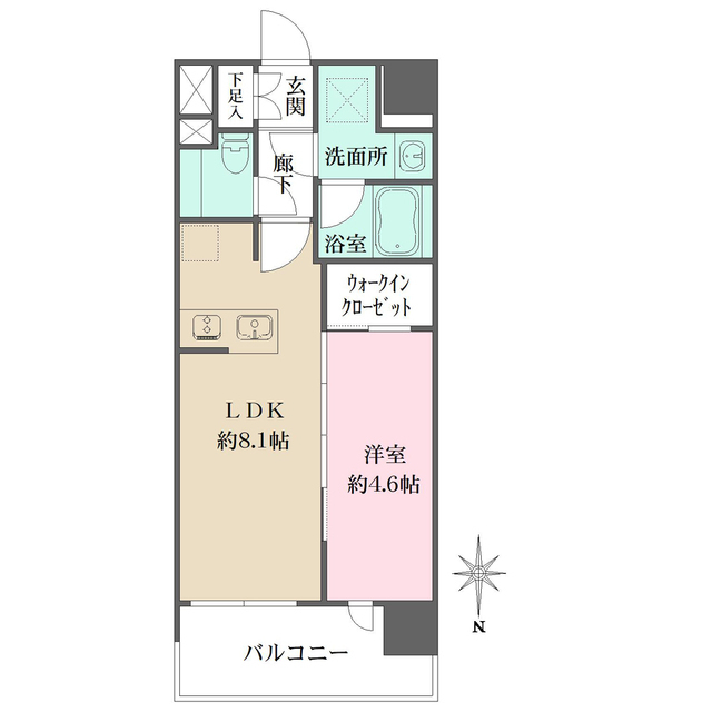 シーズンフラッツ杉並井草の間取図