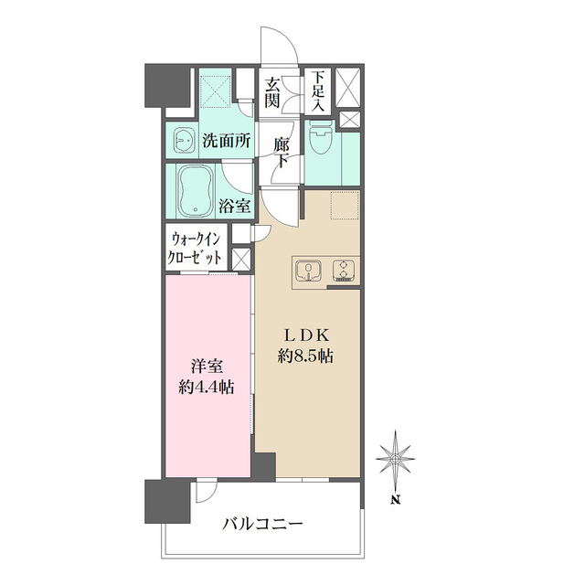 シーズンフラッツ杉並井草の間取図