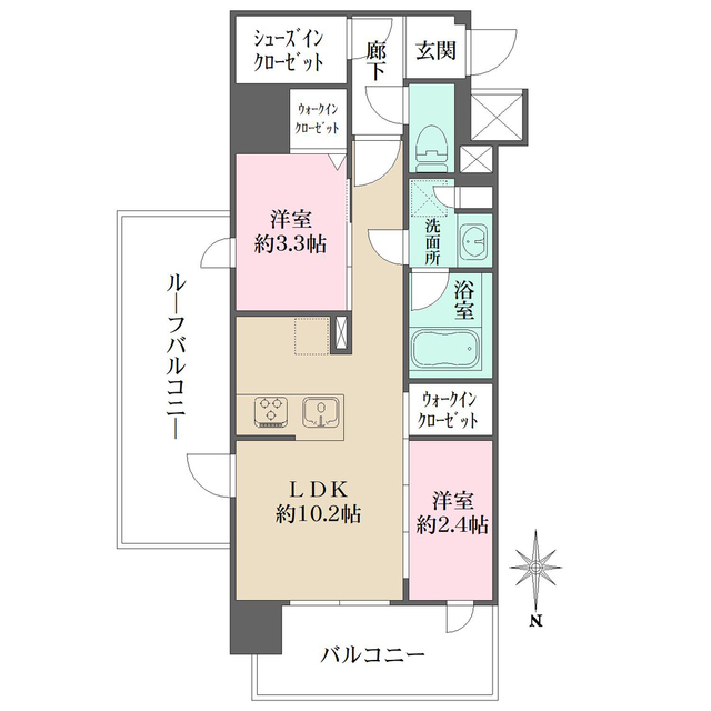 シーズンフラッツ杉並井草の間取図