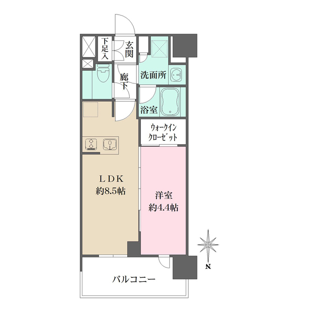 シーズンフラッツ杉並井草の間取図