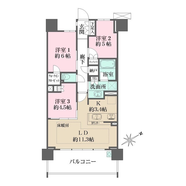 プレミスト王子神谷の間取図
