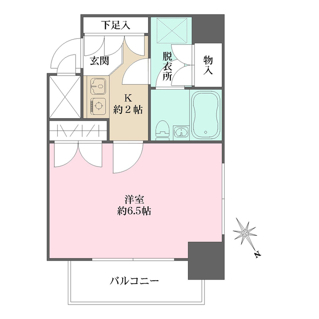 藤和シティコープ新富町の間取図
