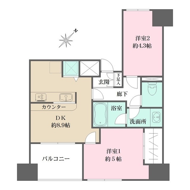 ウィン千駄木の間取図
