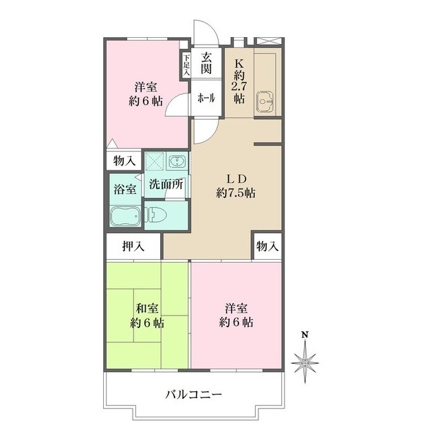 コモド平野の間取図