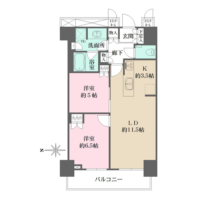 パークハウス清澄白河タワーの間取図