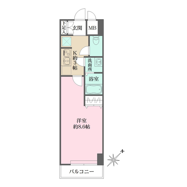 ユナイテッドグロー堀切菖蒲園の間取図