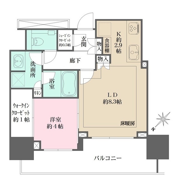 ザ・パークハウス日本橋蛎殻町レジデンスの間取図