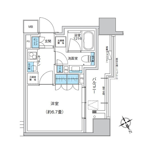 ザ・パークハウス浅草橋タワーレジデンスの間取図