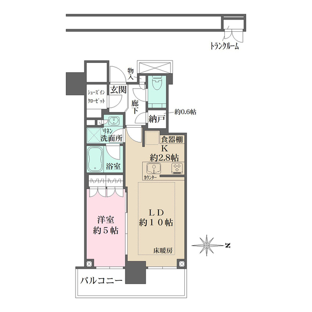 ザ・パークハウス晴海タワーズ　クロノレジデンスの間取図