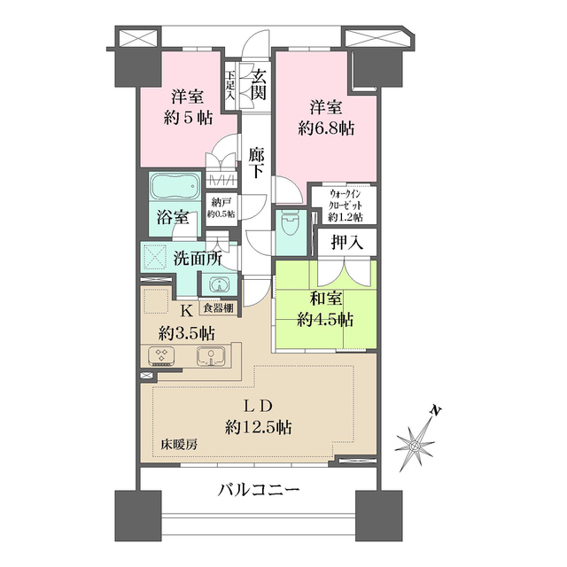 ザ・パークハウス青砥の間取図