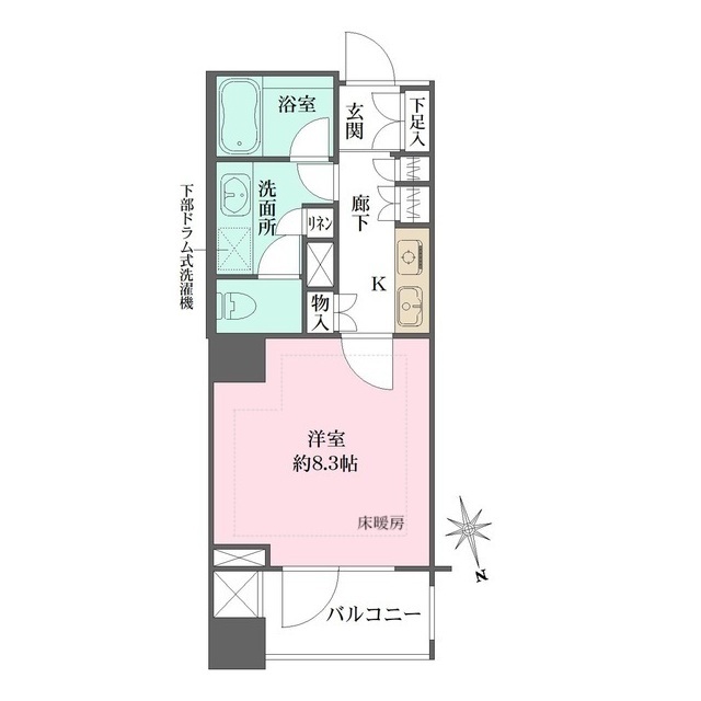 グランスイート明石町の間取図