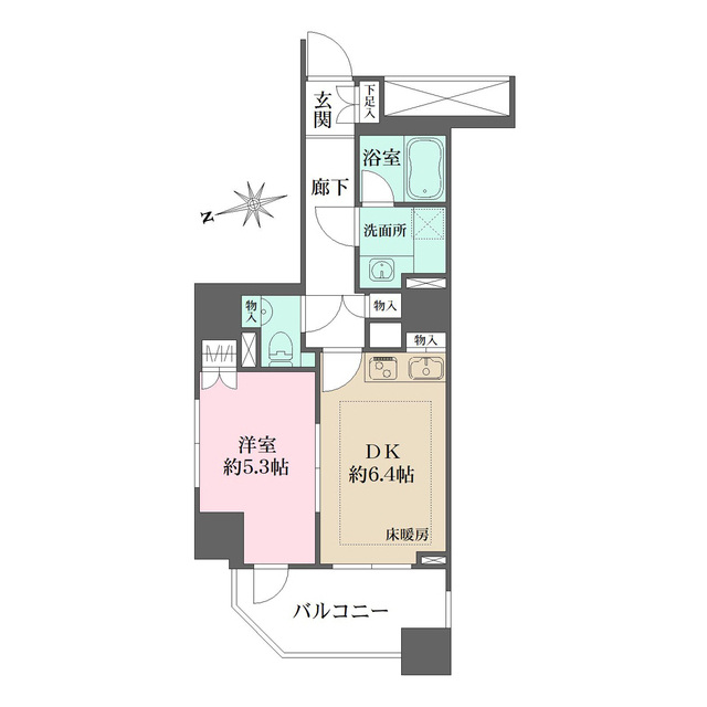 グランスイート明石町の間取図