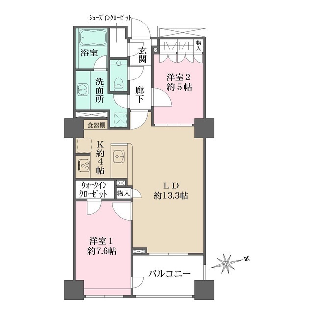 グランスイート明石町の間取図
