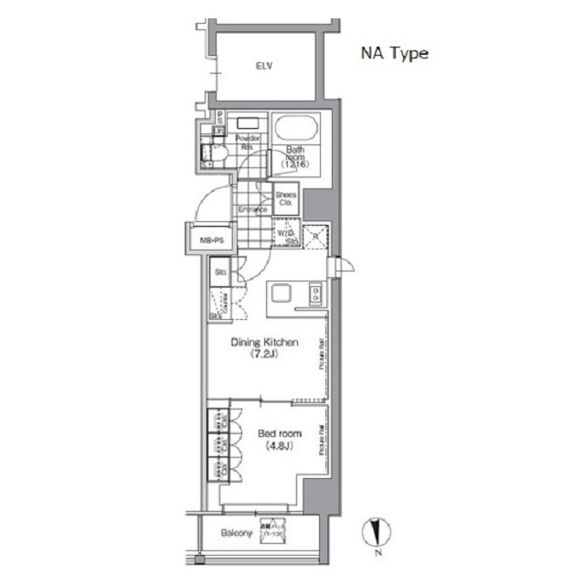 パークハビオ門前仲町の間取図
