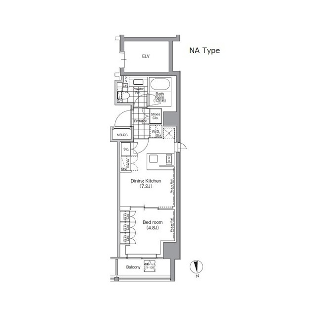 パークハビオ門前仲町の間取図
