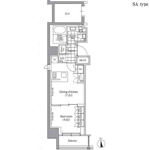 パークハビオ門前仲町物件間取図