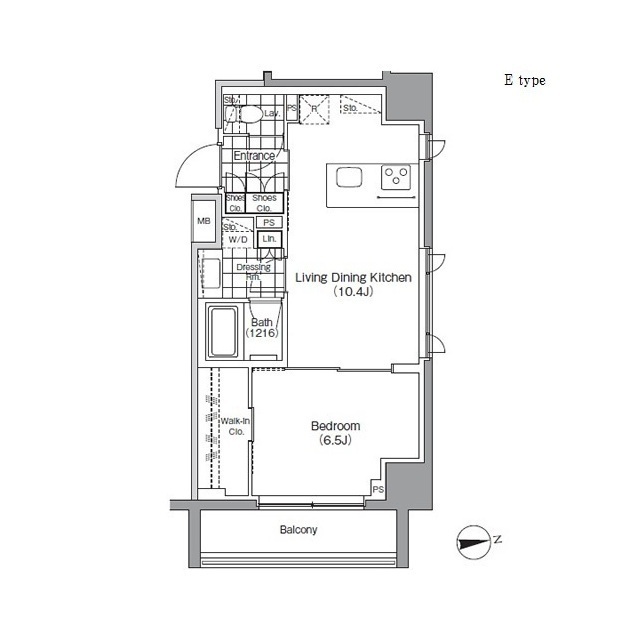 パークハビオ秋葉原エストの間取図