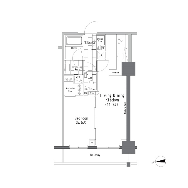 ザ・パークハビオ上野レジデンスの間取図