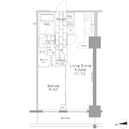 ザ・パークハビオ上野レジデンスの間取図