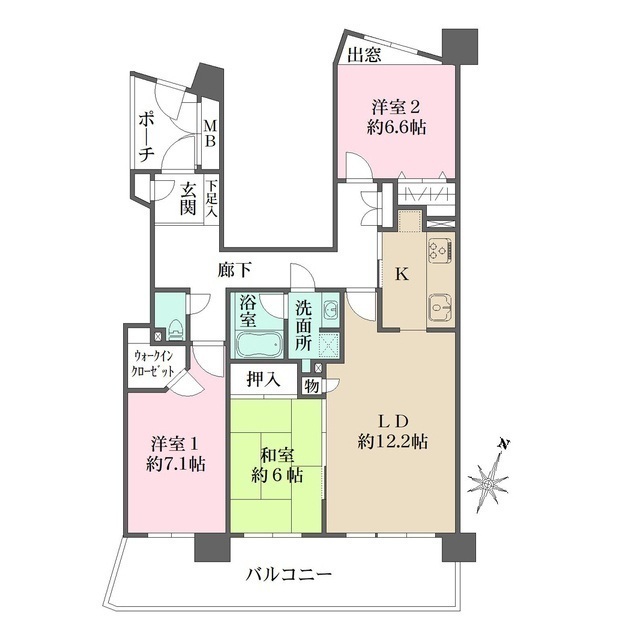 アルファスシティ大島の間取図