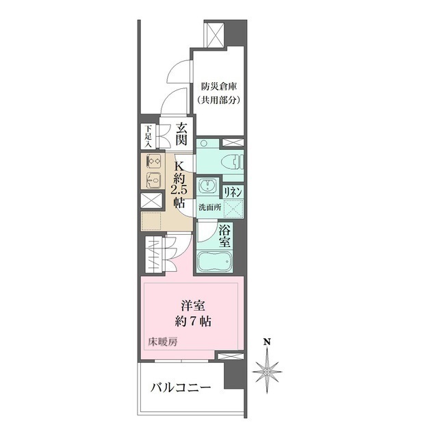 ザ・パークハウス上野池之端レジデンスの間取図