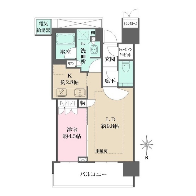 ザ・パークハウス晴海タワーズ　ティアロレジデンスの間取図