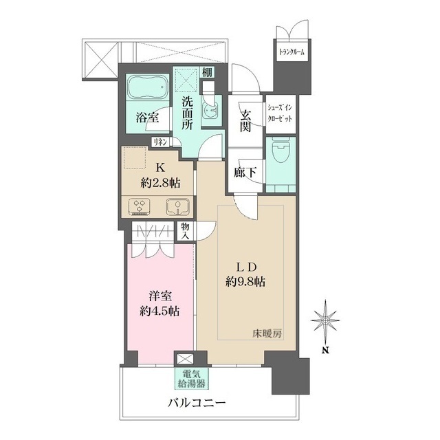 ザ・パークハウス晴海タワーズ　ティアロレジデンスの間取図