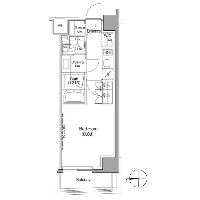 ザ・パークハビオ根岸三丁目の間取図