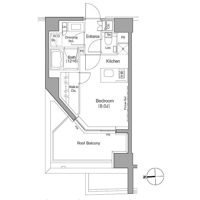 ザ・パークハビオ根岸三丁目の間取図