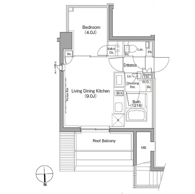 ザ・パークハビオ根岸三丁目の間取図
