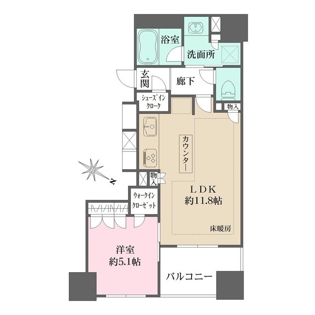 ＢＥＬＩＳＴＡ人形町の間取図