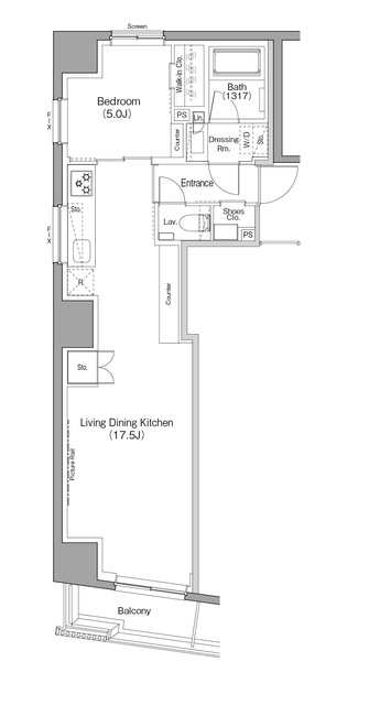 ザ・パークハビオ日本橋小伝馬町の間取図
