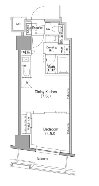 ザ・パークハビオ日本橋小伝馬町の間取図