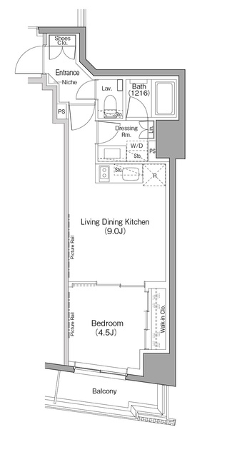 ザ・パークハビオ日本橋小伝馬町の間取図